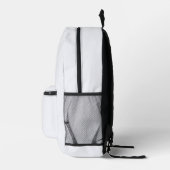 Ghost White Solid Color Bedruckter Rucksack (Rechts)