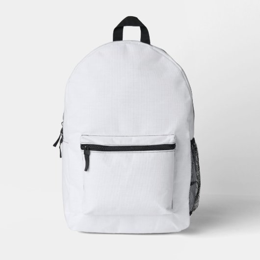 Ghost White Solid Color Bedruckter Rucksack (Vorderseite)