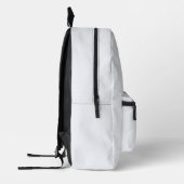 Ghost White Solid Color Bedruckter Rucksack (Links)