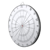 Ghost White Solid Color Dartscheibe (Vorderseite rechts)