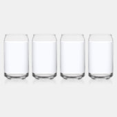 Ghost White Solid Color Dosenglas (Hinten)