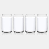 Ghost White Solid Color Dosenglas (Vorderseite)