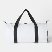 Ghost White Solid Color Duffle Bag (Vorderseite)