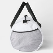 Ghost White Solid Color Duffle Bag (Rechts)