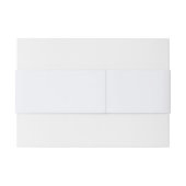 Ghost White Solid Color Einladungsbanderole (Rückseitenbeispiel)