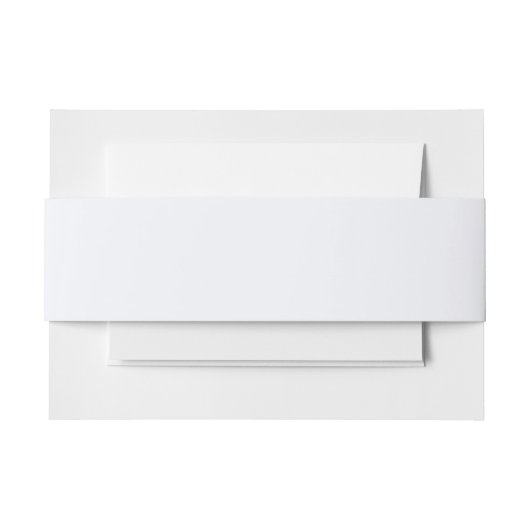 Ghost White Solid Color Einladungsbanderole (Vorderseite Beispiel)