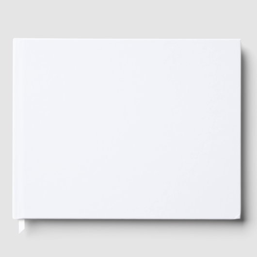 Ghost White Solid Color Gästebuch (Vorderseite)