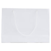 Ghost White Solid Color Große Geschenktüte (Rückseite)