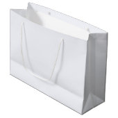 Ghost White Solid Color Große Geschenktüte (Vorderseite Schrägansicht)