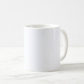 Ghost White Solid Color Kaffeetasse (VorderseiteRechts)