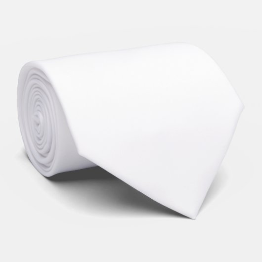 Ghost White Solid Color Krawatte (Gerollt)