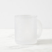 Ghost White Solid Color Mattglastasse (VorderseiteRechts)