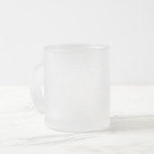 Ghost White Solid Color Mattglastasse (Vorderseite Links)