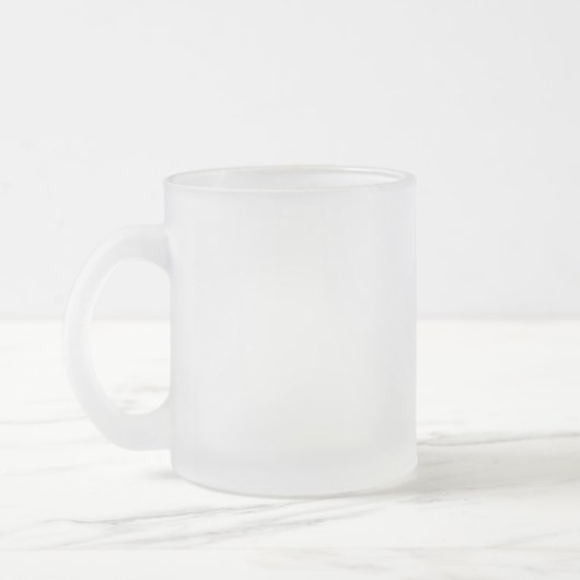 Ghost White Solid Color Mattglastasse (Links)