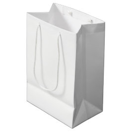 Ghost White Solid Color Mittlere Geschenktüte