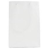 Ghost White Solid Color Mittlere Geschenktüte (Vorderseite)