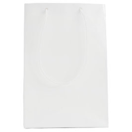 Ghost White Solid Color Mittlere Geschenktüte