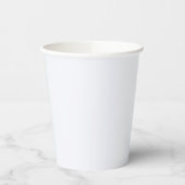 Ghost White Solid Color Pappbecher (Links)