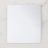 Ghost White Solid Color Platzkarte (Außenseite Aufgefaltet)