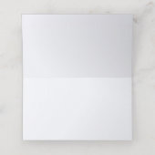 Ghost White Solid Color Platzkarte (Innenseite Aufgefaltet)