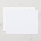 Ghost White Solid Color Postkarte (Vorne/Hinten)