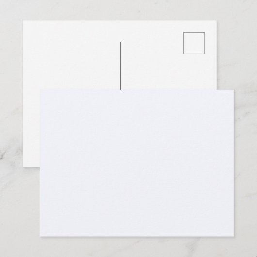 Ghost White Solid Color Postkarte (Vorne/Hinten)