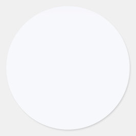 Ghost White Solid Color Runder Aufkleber