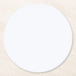 Ghost White Solid Color Runder Pappuntersetzer