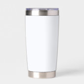 Ghost White Solid Color Thermobecher (Vorderseite)