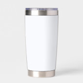 Ghost White Solid Color Thermobecher (Rückseite)