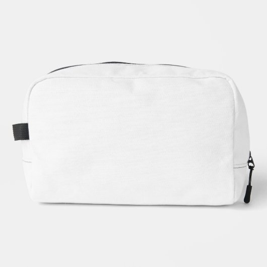 Ghost White Solid Color Waschbeutel (Vorderseite)