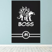 Ghost White Stegosaurus Spiked Dinosaurier Leinwanddruck (Insitu (Holzboden))