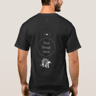 Ghost White Stegosaurus Spiked Dinosaurier T-Shirt
