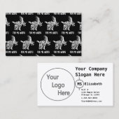 Ghost White Styracosaurus mit Anstrich aus dem Sta Visitenkarte (Vorne/Hinten)