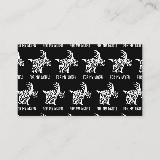 Ghost White Styracosaurus mit Anstrich aus dem Sta Visitenkarte (Vorderseite)