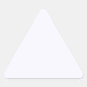 Ghost White Triangle Sticker (Vorderseite)