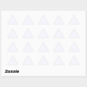 Ghost White Triangle Sticker (Blatt)