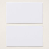 Ghost White-Visitenkarte (Vorne & Hinten)