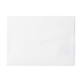 Ghost White Wraparound Address Label (Rückseite)