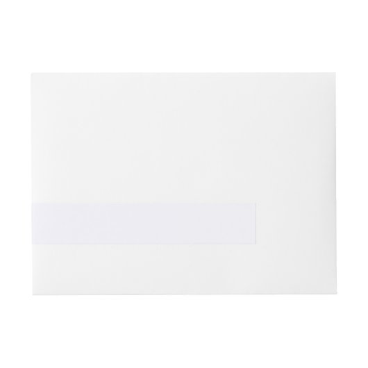 Ghost White Wraparound Address Label (Vorderseite)