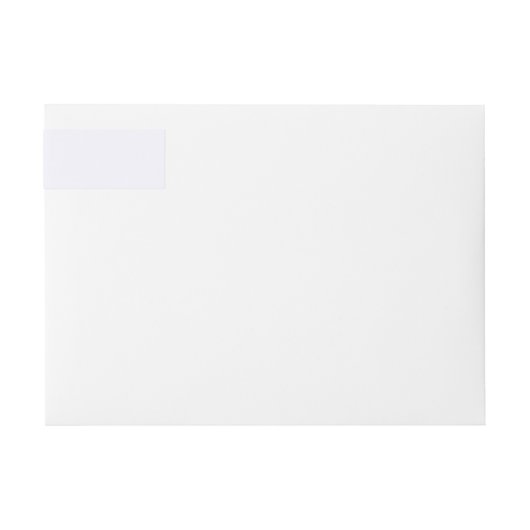 Ghost White Wraparound Rücksendeadresse (Vorderseite)