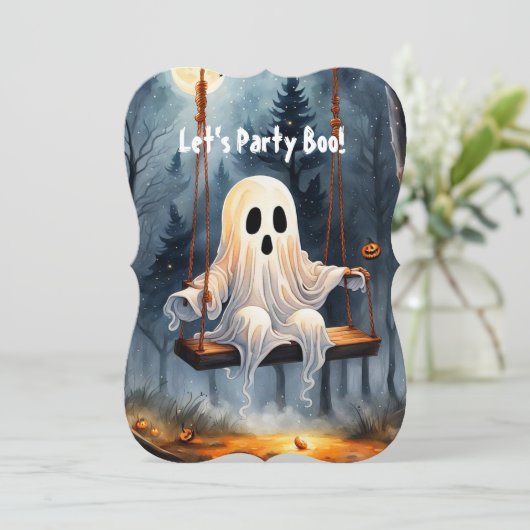 Ghost-Wiedergabe Einladung (Stehend Vorderseite)