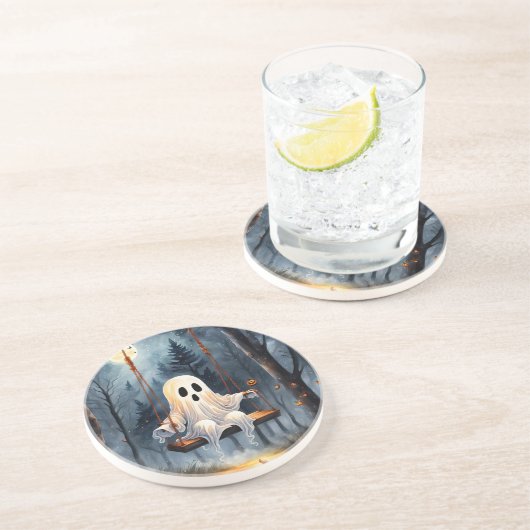 Ghost-Wiedergabe Getränkeuntersetzer (Seite)