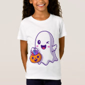 Ghost Wink Halloween T-Shirt (Vorderseite)