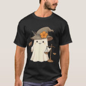 Ghost Witch Hat Halloween Anwalt Paralegal T-Shirt (Vorderseite)