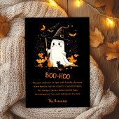 Ghost Witch Oktober Fall Spooky Halloween Karte