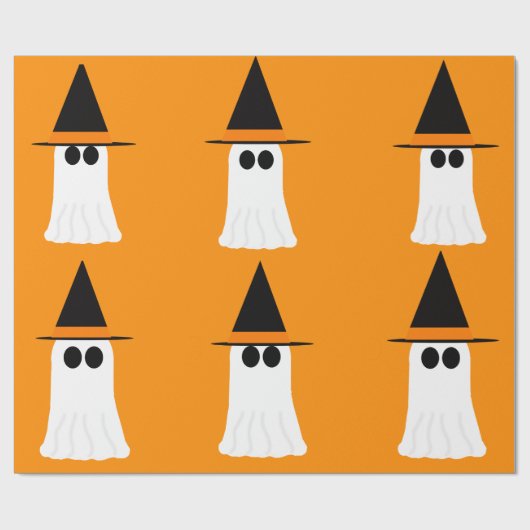 Ghost Witch Wrapping Paper Geschenkpapier (Flach)