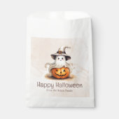 Ghost Witches Hat Jack-O' Lantern Happy Halloween Geschenktütchen (Vorderseite)