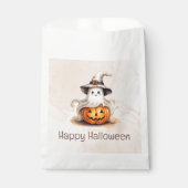 Ghost Witches Hat Jack-O' Lantern Happy Halloween Geschenktütchen (Vorderseite)