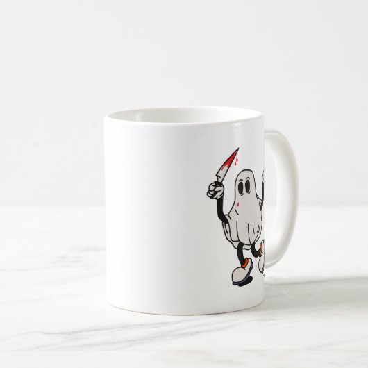 Ghost with blood knife kaffeetasse (VorderseiteRechts)
